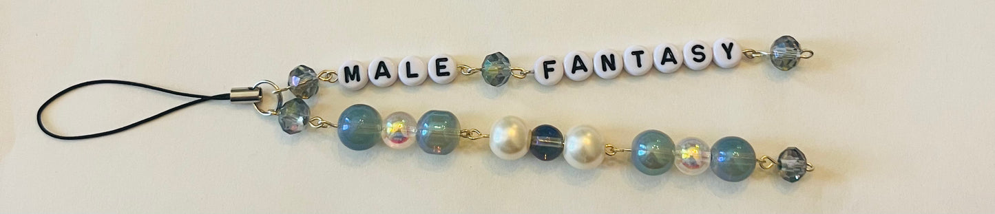 “Male Fantasy” Beaded Keychain/Phone Charm