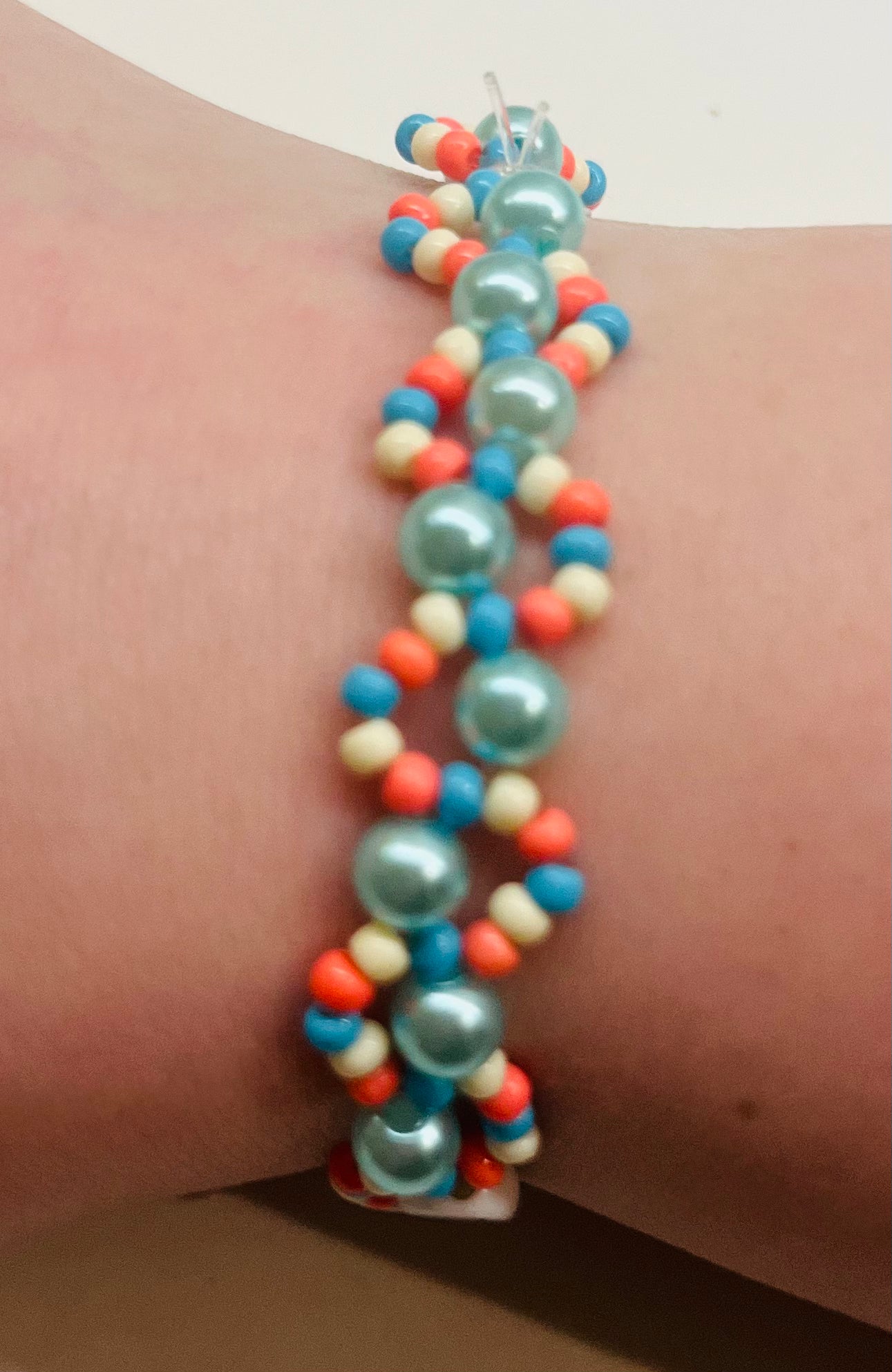 “Holy Revival” Beaded Wavy Bracelet