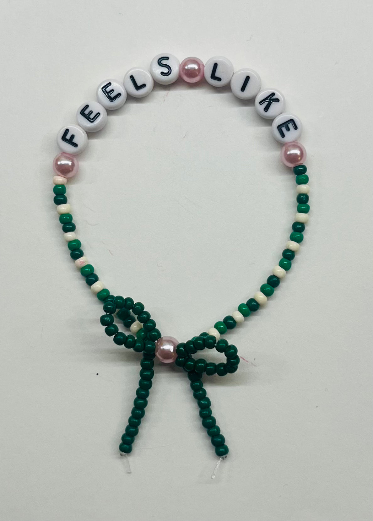 “Feels Like” Beaded Bow Bracelet