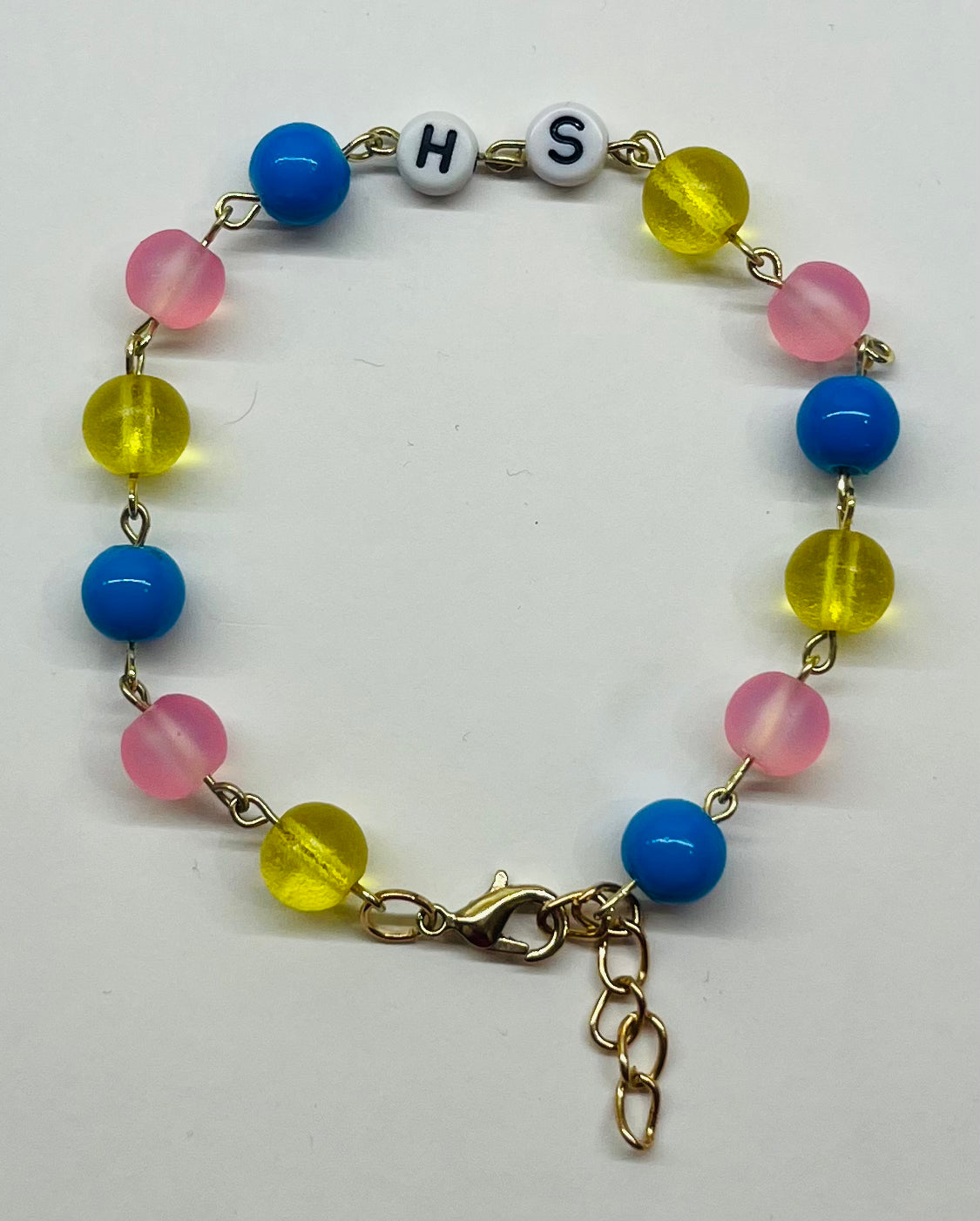 “HS” (Harry Styles) Beaded Wire Bracelet