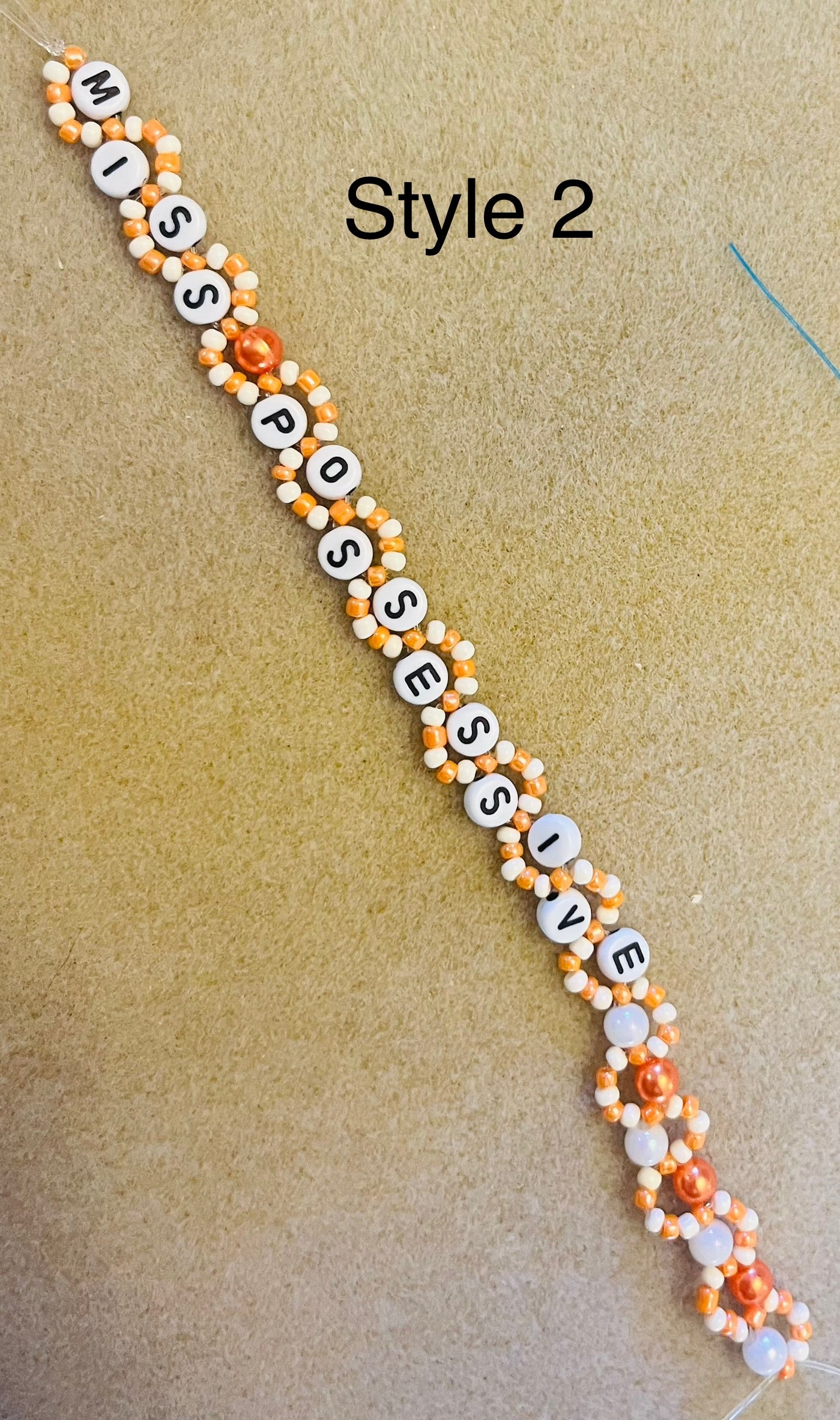 Custom Beaded Wavy Bracelet