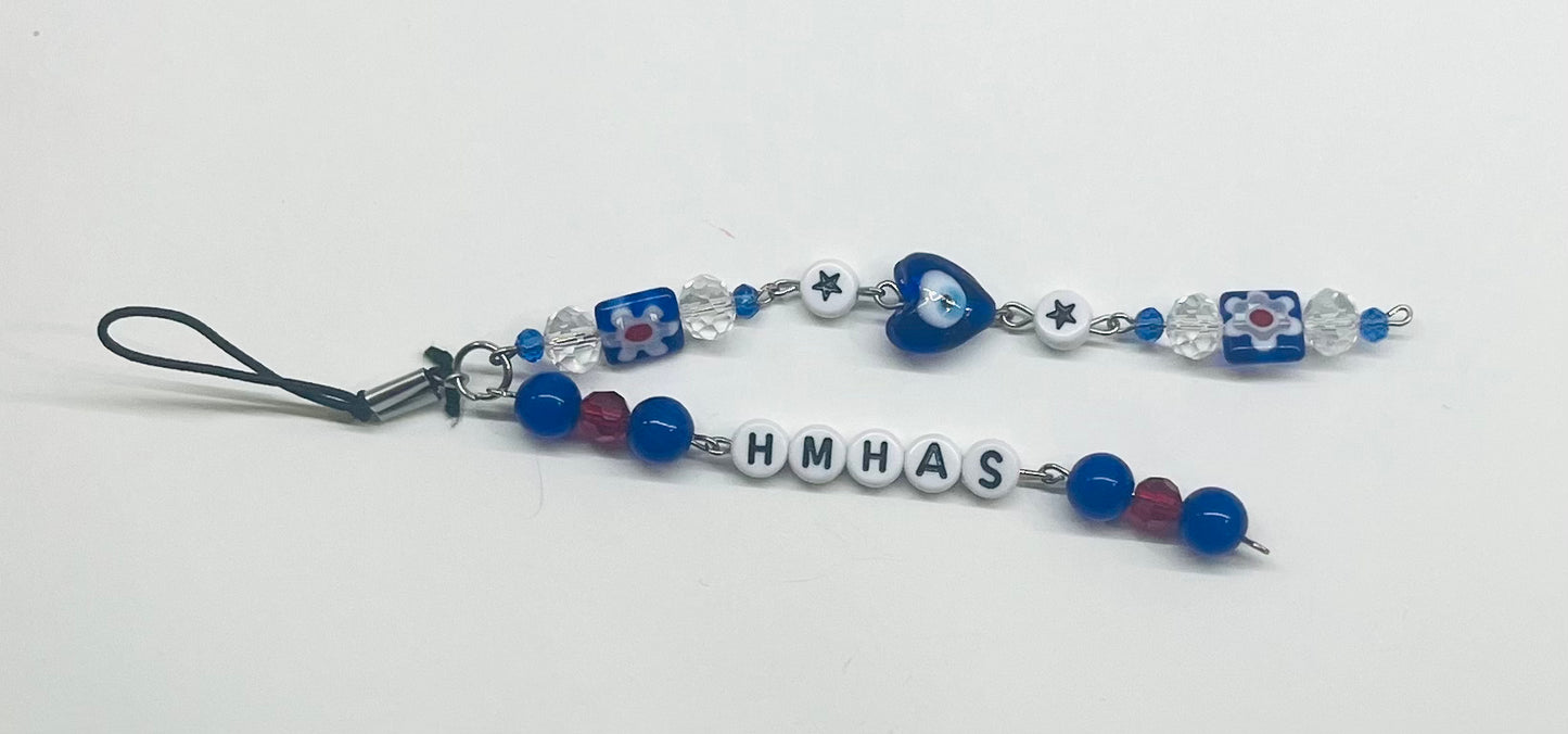 “HMHAS” (HIT ME HARD AND SOFT) Beaded Keychain/Phone Charm