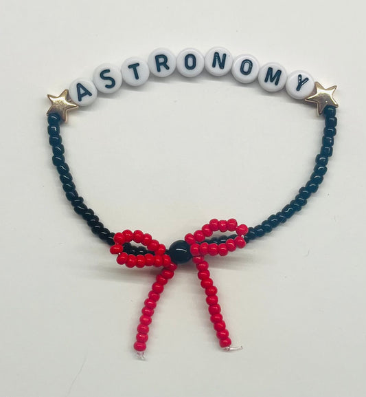 “Astronomy” Beaded Bow Bracelet