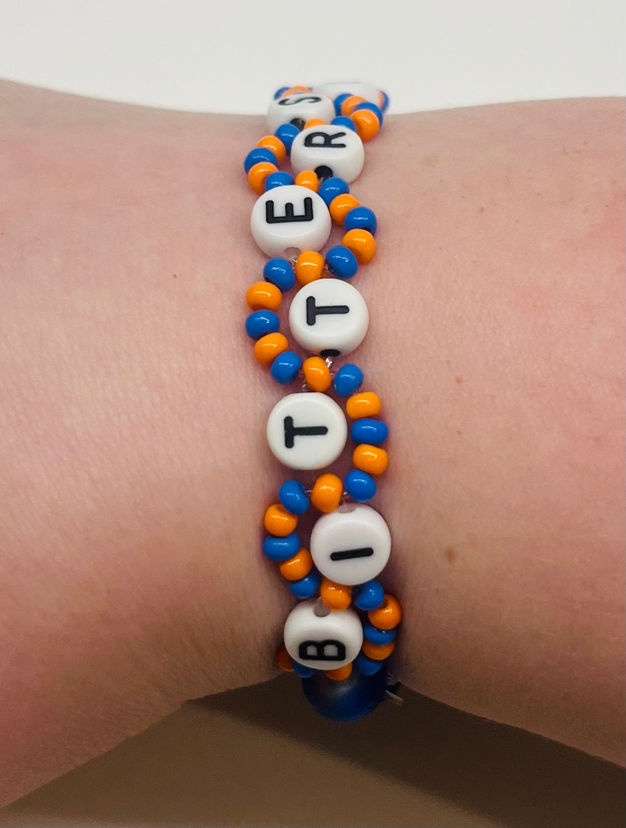 “BITTERSUITE” Beaded Wavy Bracelet