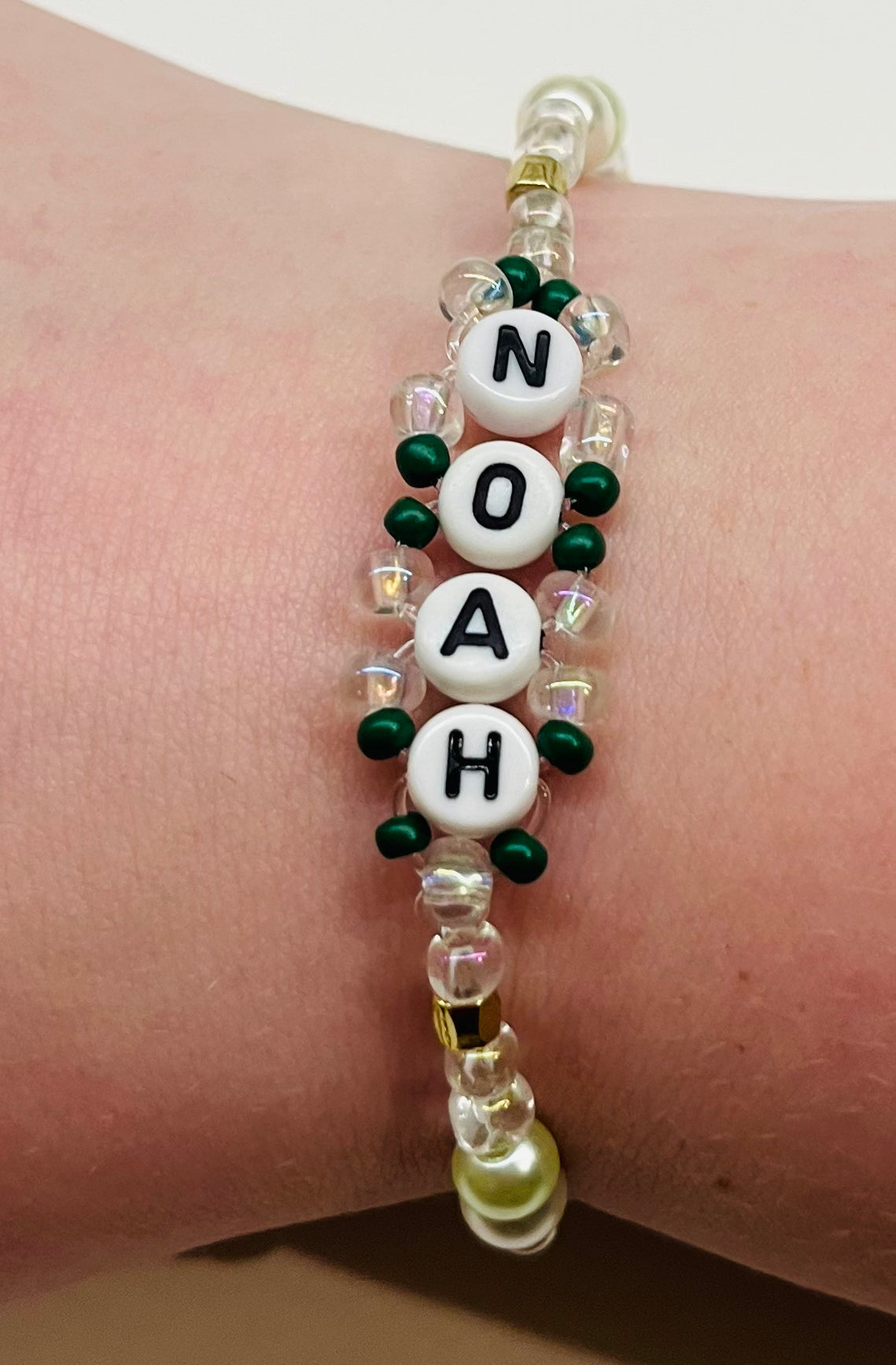 “Noah” Beaded Wavy Bracelet