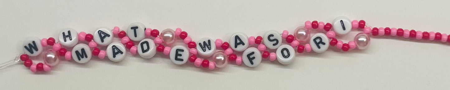 “What Was I Made For” Beaded Wavy Bracelet