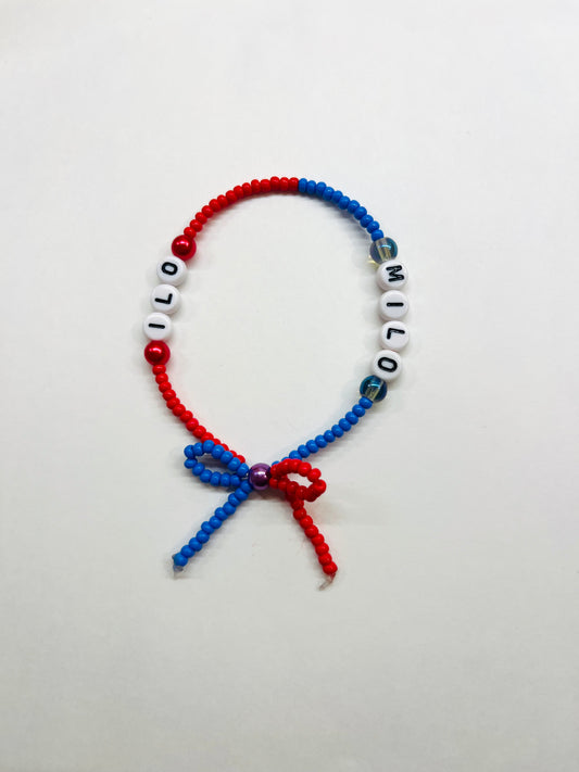 “ilomilo” Beaded Bow Bracelet
