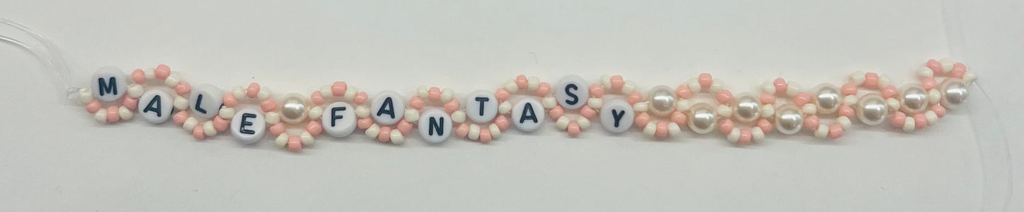 “Male Fantasy” Beaded Wavy Bracelet