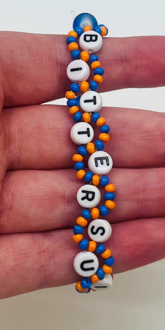 “BITTERSUITE” Beaded Wavy Bracelet