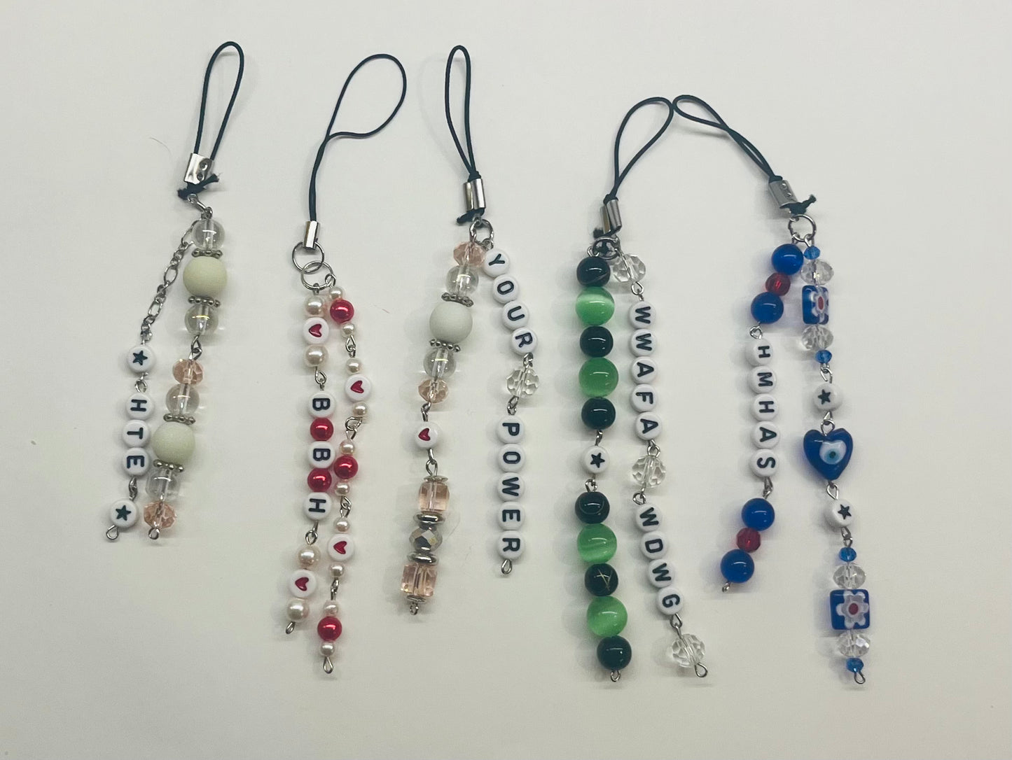 Custom Beaded Keychain/Phone Charm