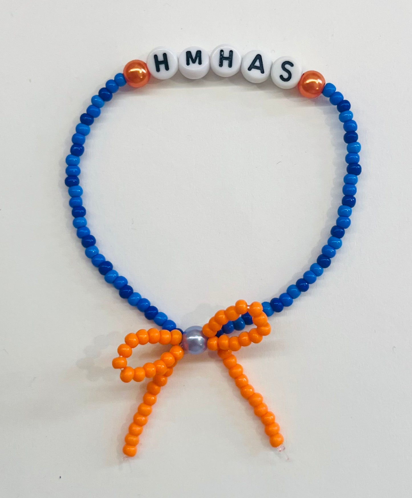 “HMHAS” (HIT ME HARD AND SOFT) Beaded Bow Bracelet