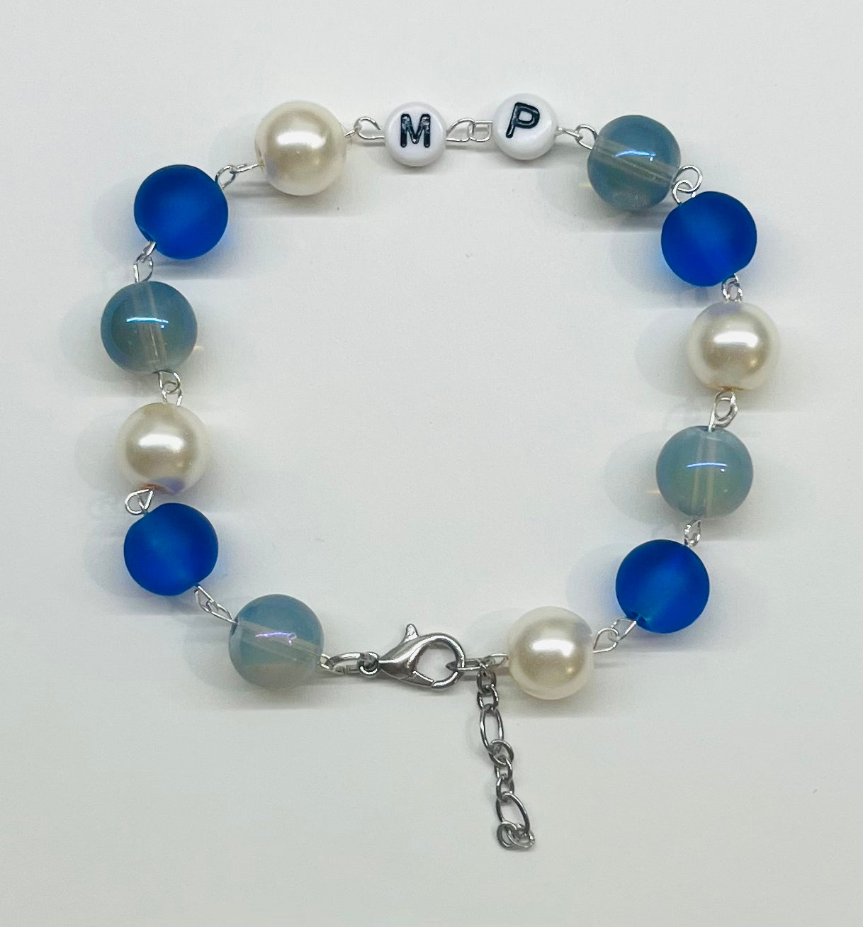 “MP” (Maisie Peters) Beaded Wire Bracelet